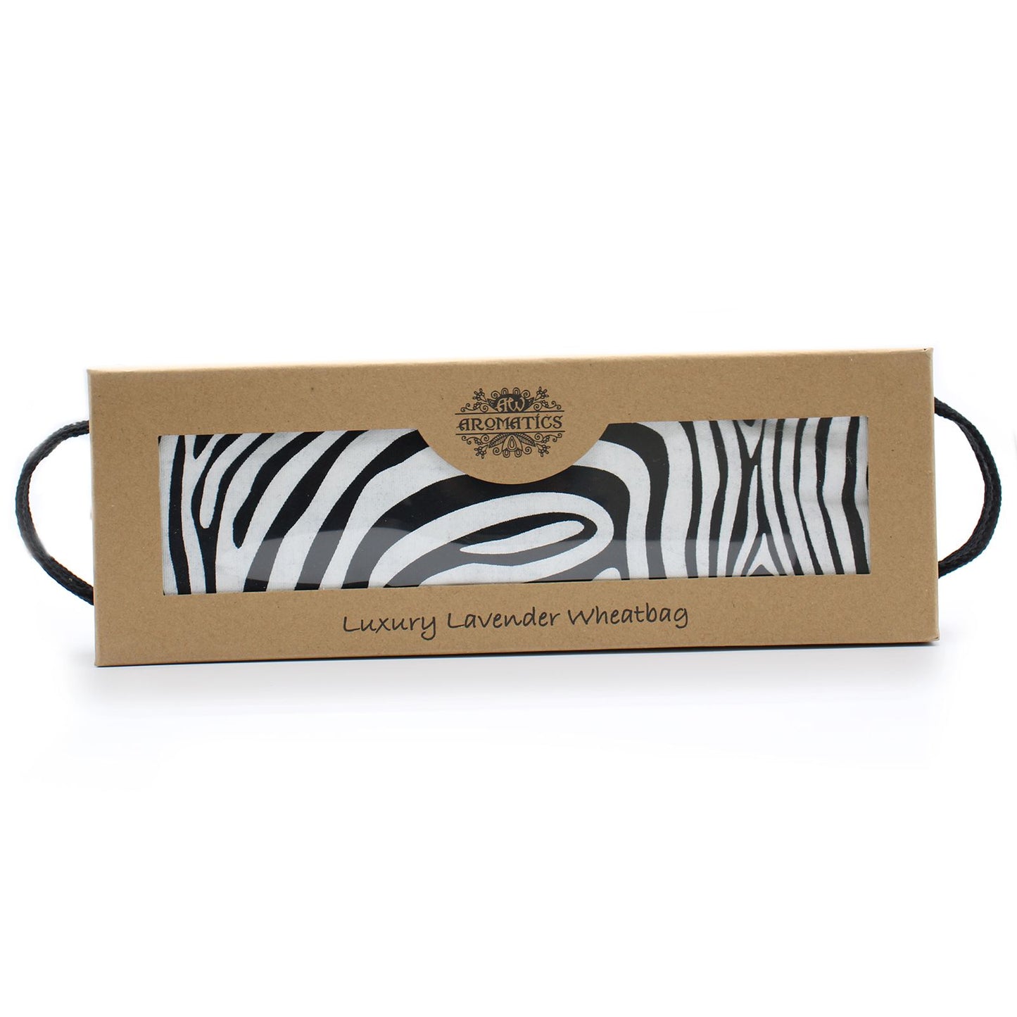 Luxuriöses Lavendel Weizenkissen In Geschenkbox Zebra