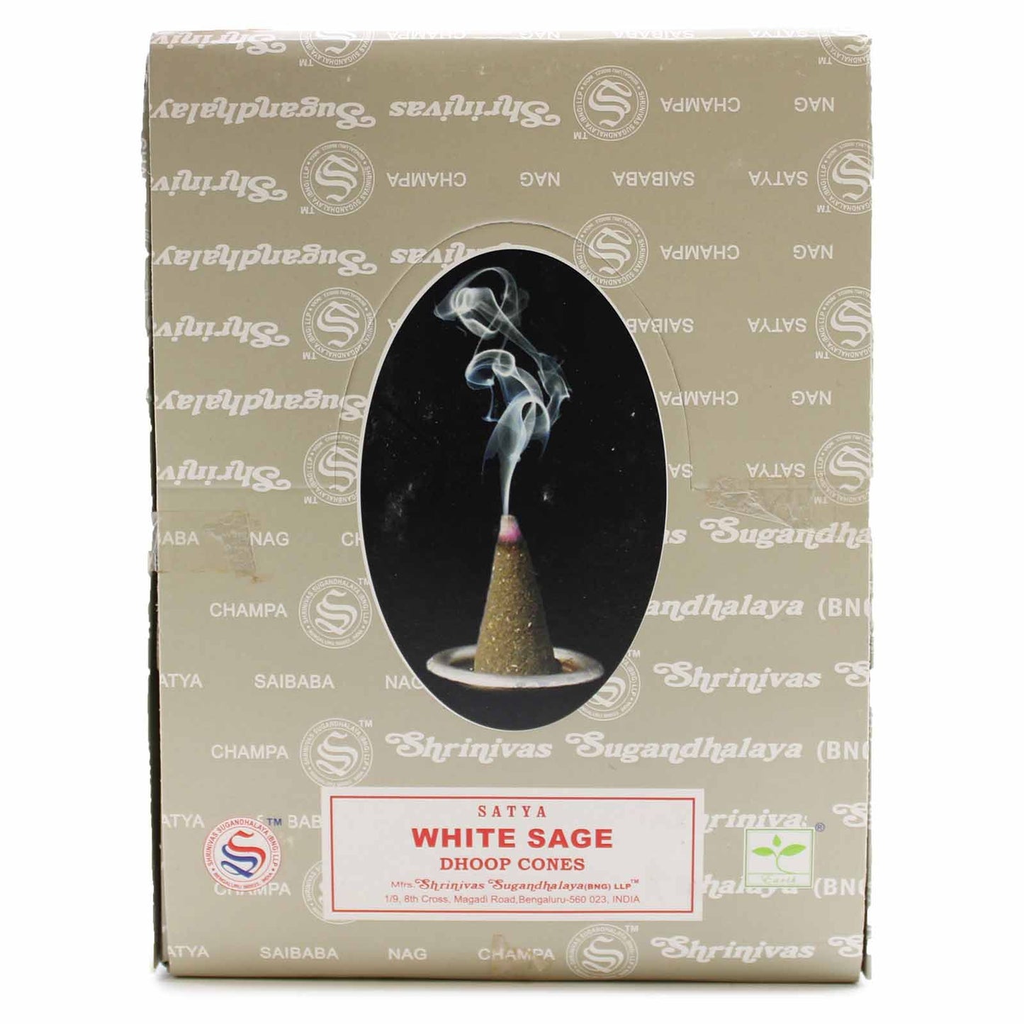 Weißer Salbei Dhoop Kegel
