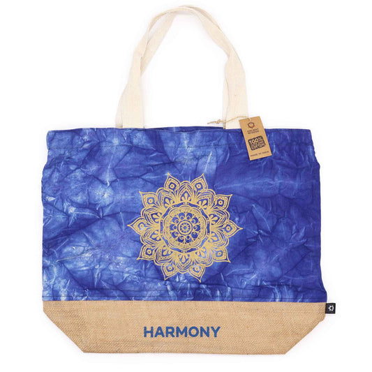 All Natürliche Tasche Blau Stonewash Mandala Harmonie