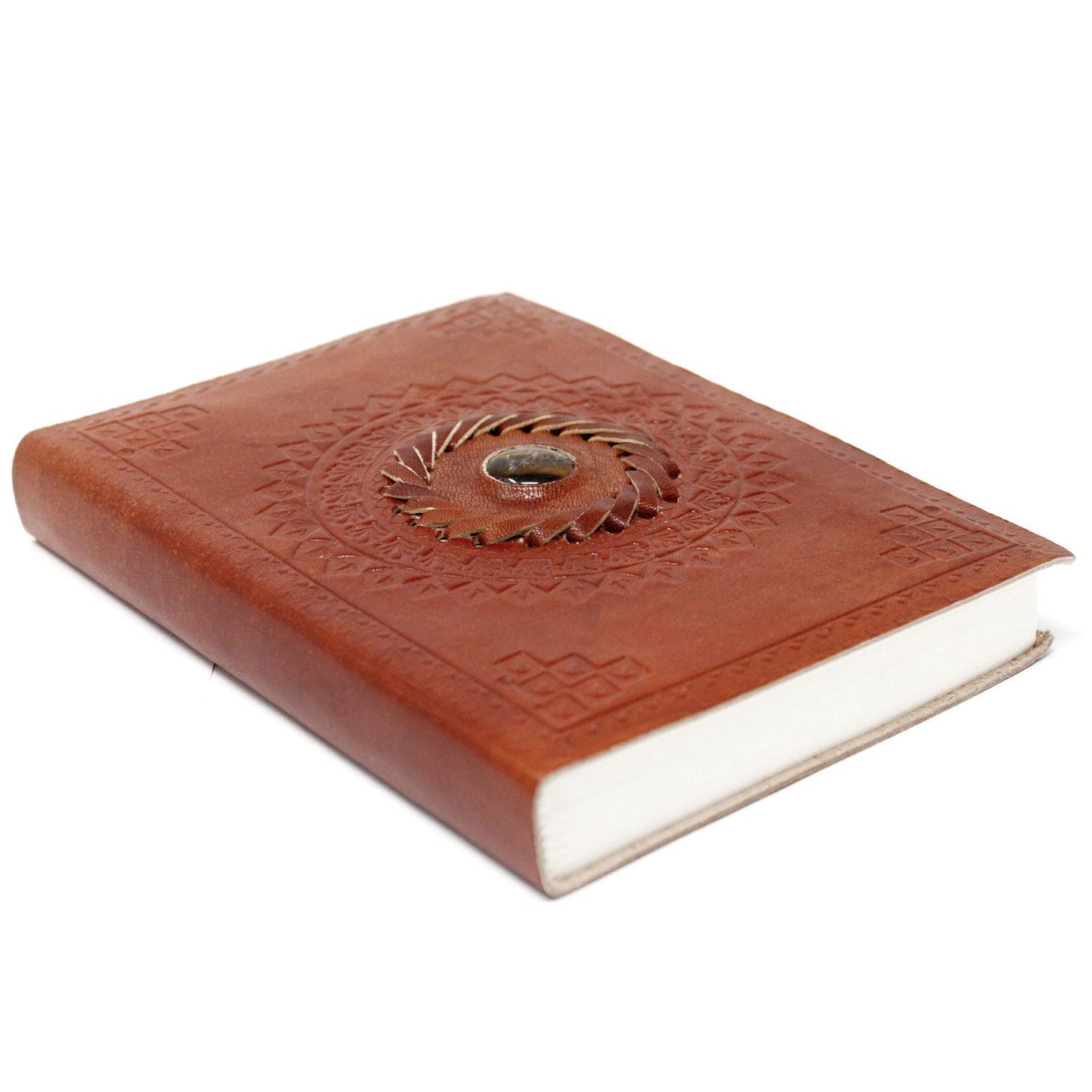 Leder Tigereye Notizbuch 17x12 cm