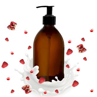 Himbeere Und Granatapfel Lotion 300ml Weißes Etikett