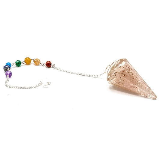 Orgonit Power Chakra Pendel - Rosenquarz