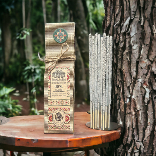 Ritual Harz Auf Stick - Copal Naturbelassene Eco Box Mit 8 Stück