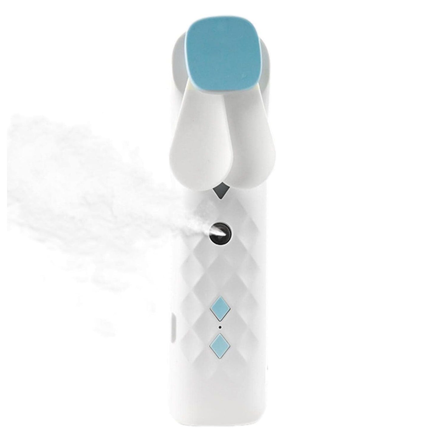 Weißer Nano Nebel Gesichtsventilator Und Sprühgerät USB Aufladbar