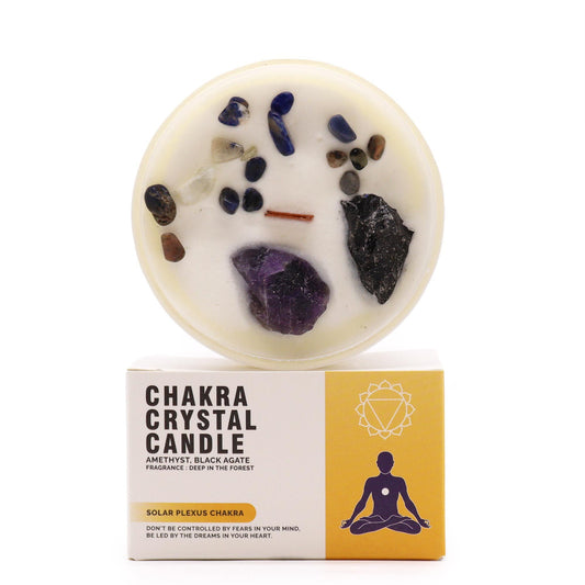 Chakra Kristallkerzen - Solar Plexus Chakra