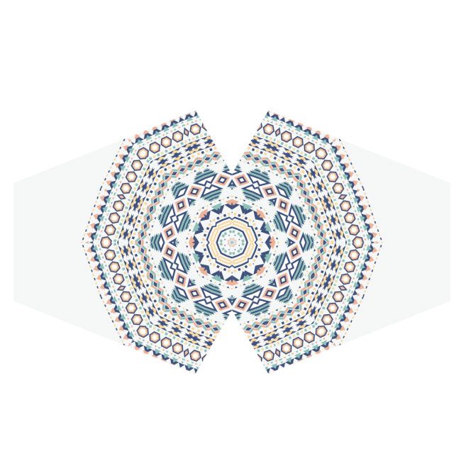 Wiederverwendbare Modische Gesichtsmaske - Aztekischer Tribal (Erwachsene)