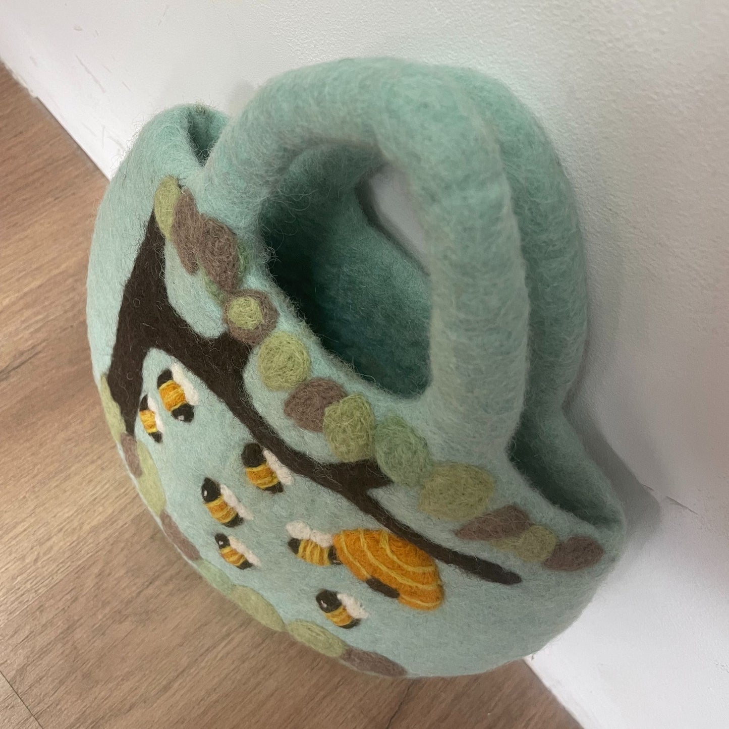 Baum Und Bienenstock Filz Tasche 35x27cm