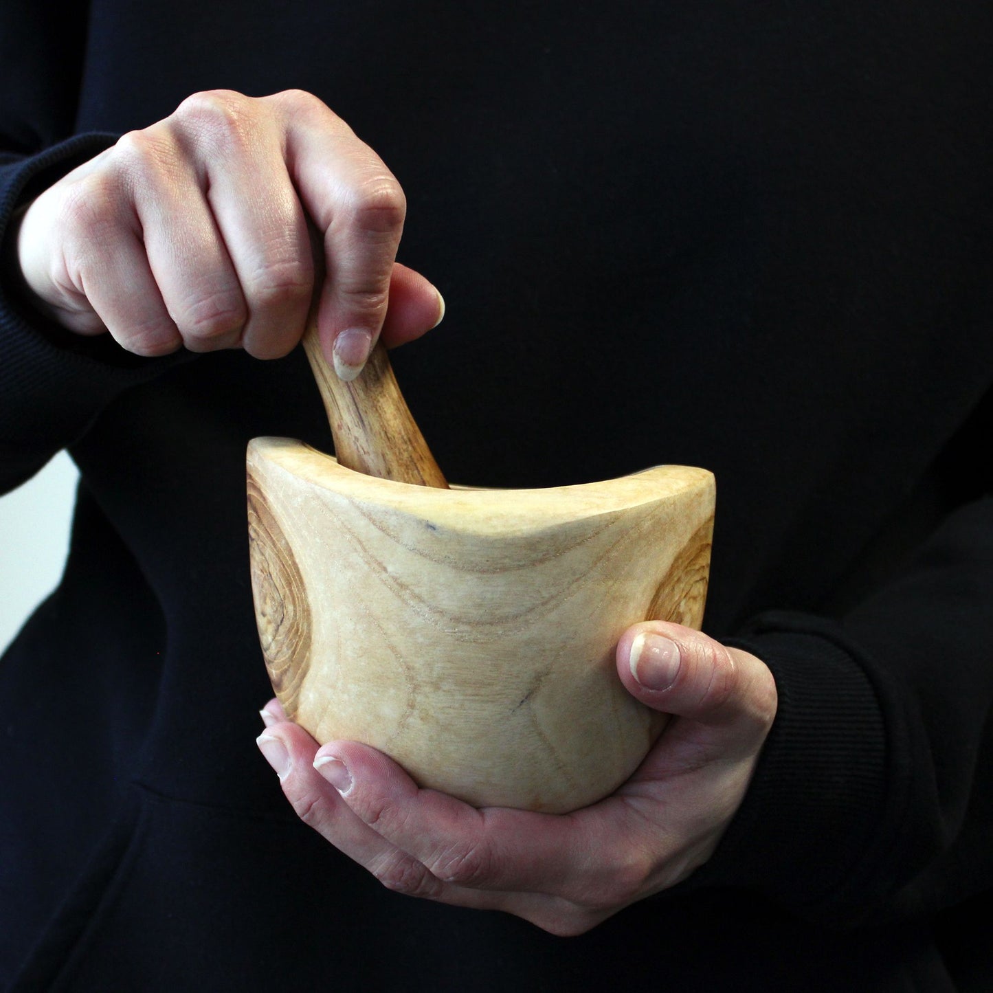 Ergo Teak Mörser Und Stößel Mittel