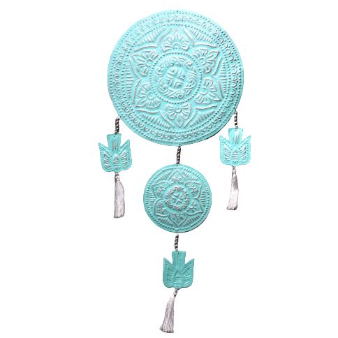 Aluminium Mobile Engel im Bali Stil mit Pastellfarben