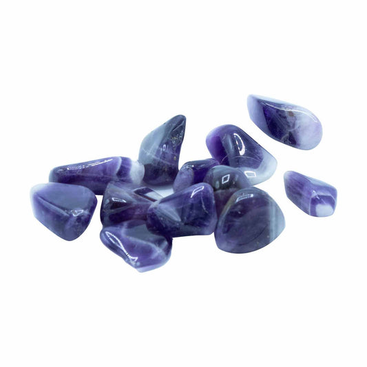 24er Pack Tumble Steine Amethyst Banded M