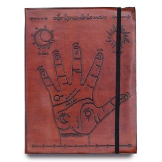 Mittleres Notizbuch Mit Riemen - Handlesekunst