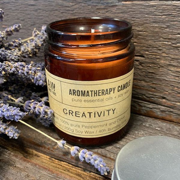 Aromatherapie Soja Kerze 200g Kreativität