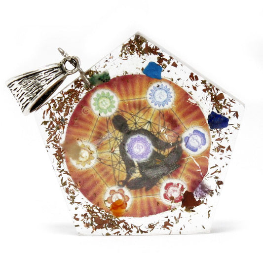 Orgonite Kraft Anhänger - Oktagon Chakra