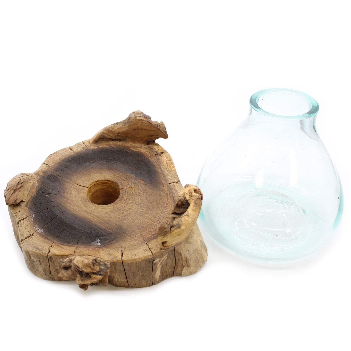 Molten Glass Großer Fisch Tank 32cm