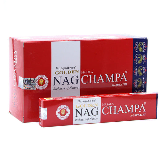 15g Goldener Nag Champa Räucherstäbchen