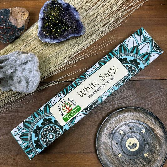 Namaste Mandala Masala Räucherstäbchen - Weißer Salbei