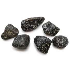 Sack Mit 6 Großen Afrikanischen Tumble Stones - Guinea Fowl Sack Mit 6 Großen