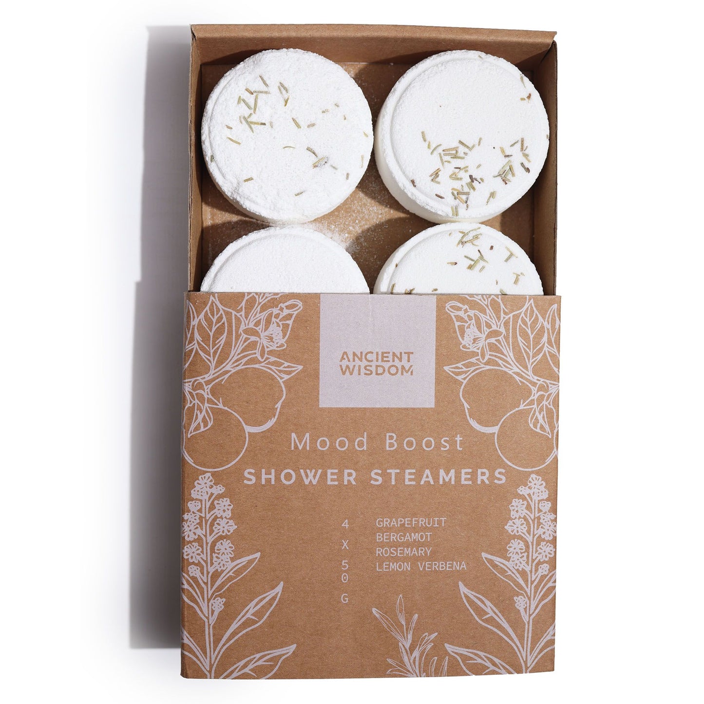 Zen Duschtabletten Therapie Wellness Quartet Stimmung Boost Weiß