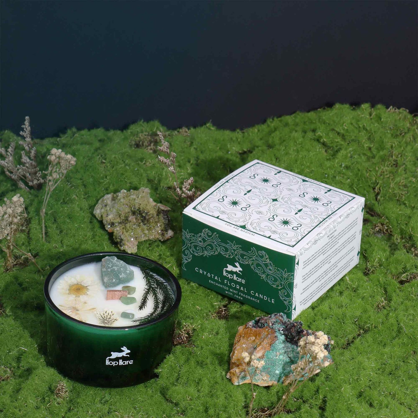 Hop Hare Kristall Magische Blumenkerze Der Magier