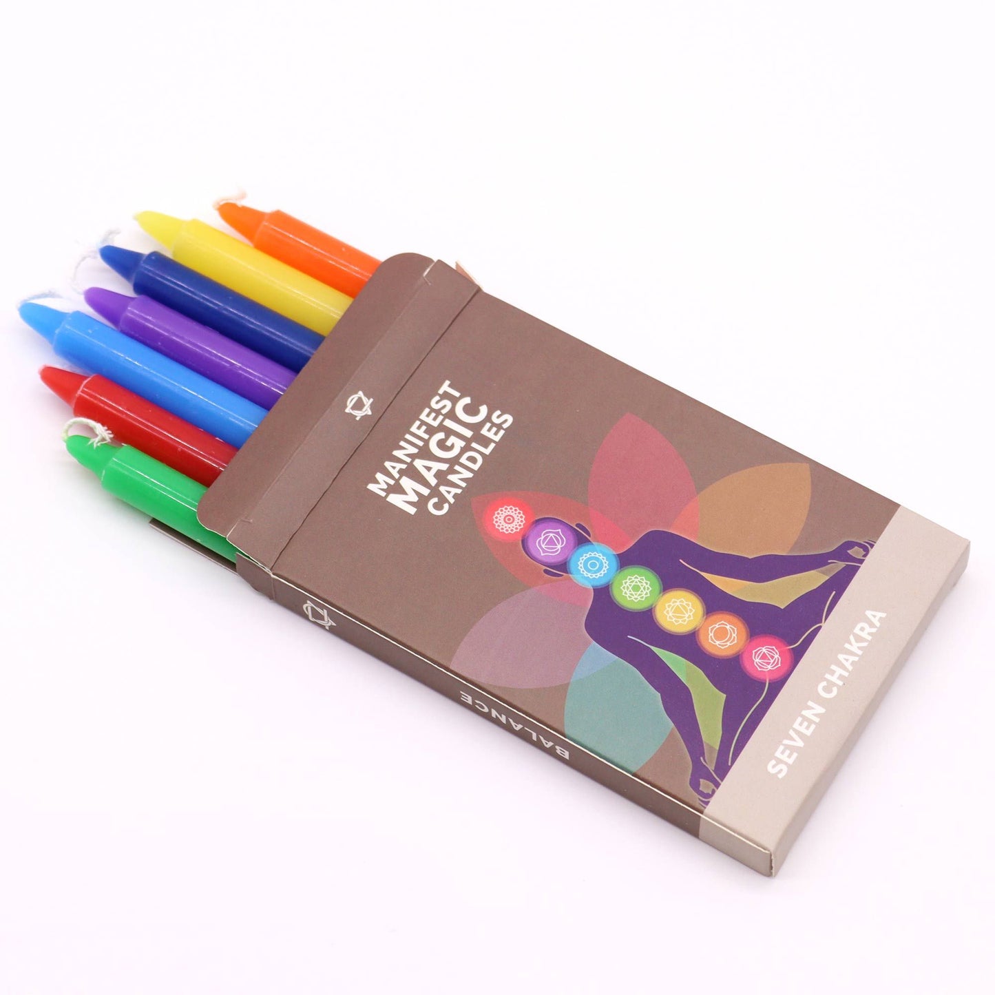 Sieben Chakra Manifest Kerzen Set von 7