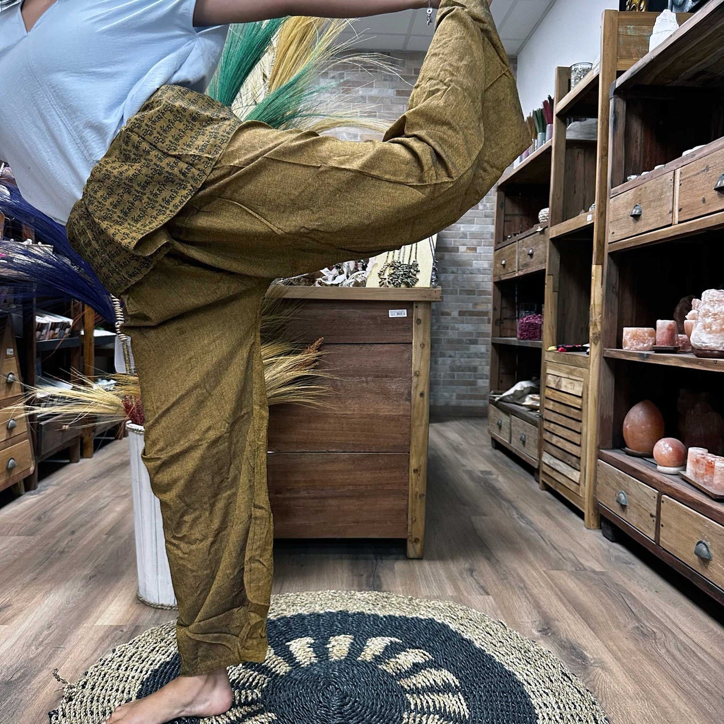Yoga und Festivalhosen - Thai Fischer Mandala Mantra in Orange