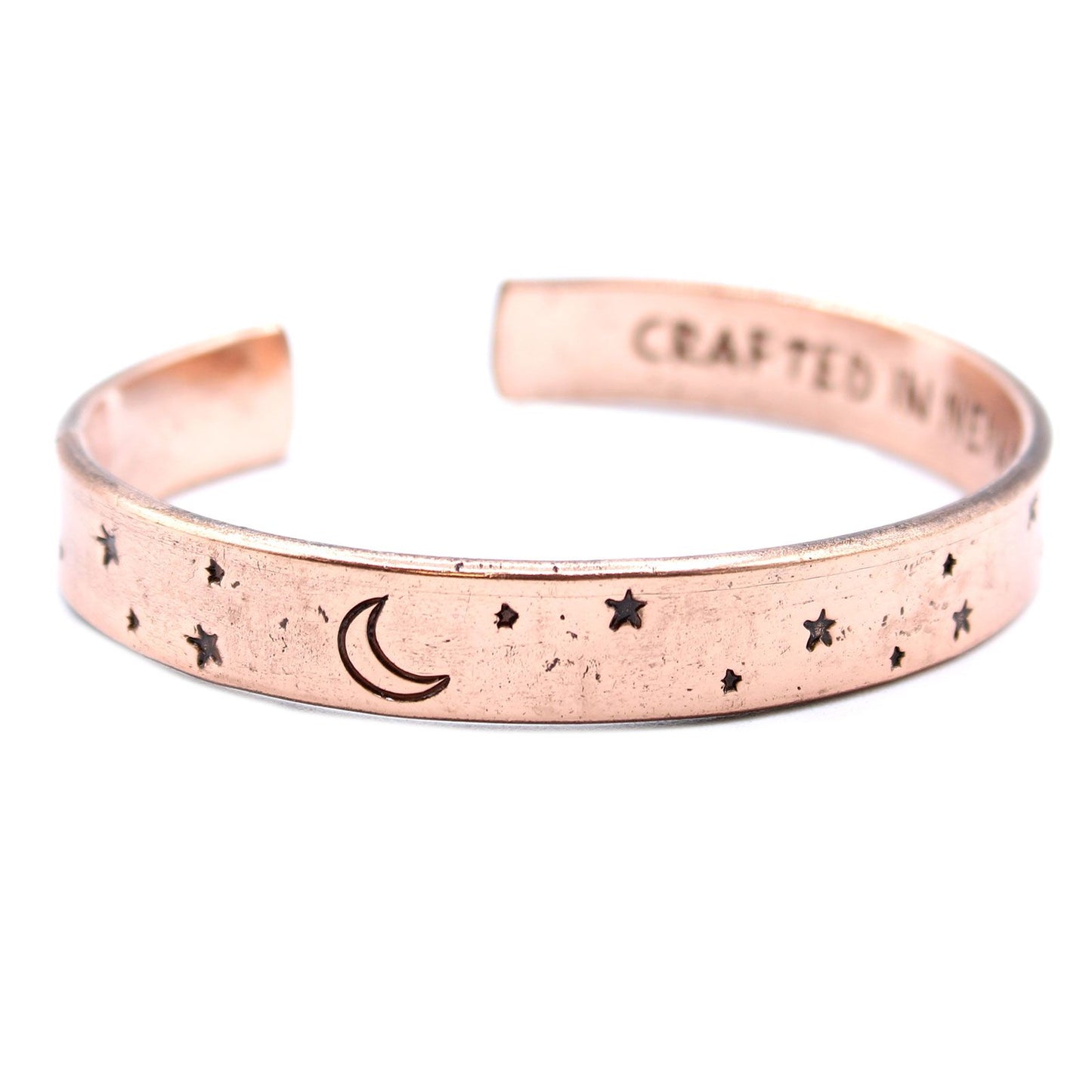 Inspiration Armband - Kupfer Sonnenaufgang, Galaxie, Sterne, Erde
