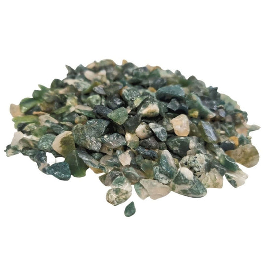 Moss Agat Edelstein Chips Großpackung 1KG