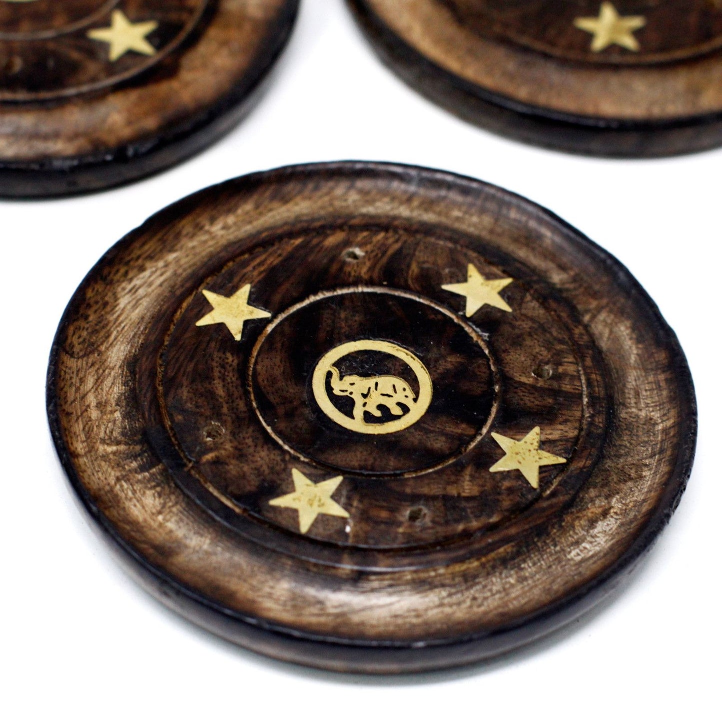 Mango Holz Scheibe 10cm Für Räucherstäbchen Und Kegel