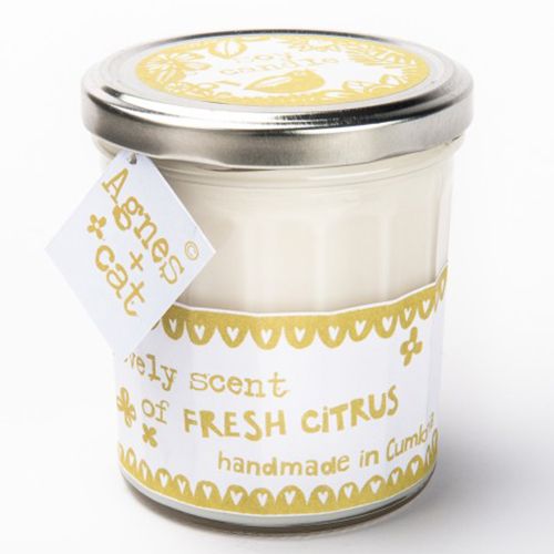 Marmeladenglaskerze Citrus aus Sojawachs von AWGifts