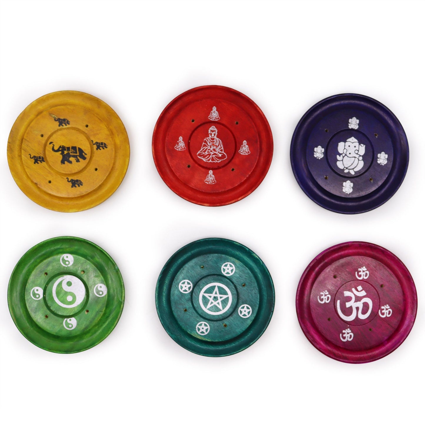Sortiment Von Räuchergefäß-Platten In Verschiedenen Designs