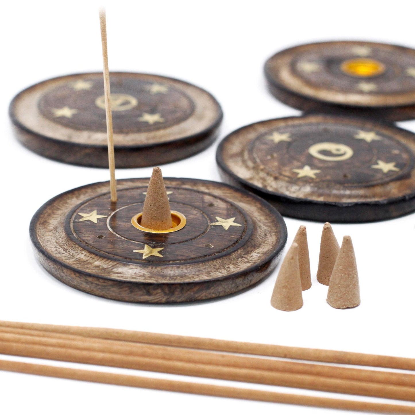 Mango Holz Scheibe 10cm Für Räucherstäbchen Und Kegel