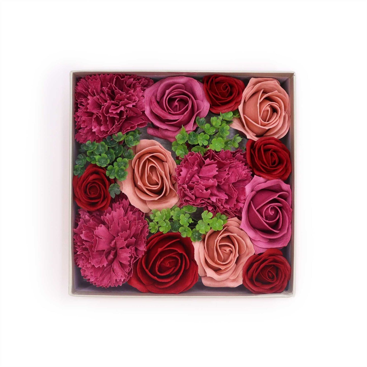 Quadratische Box mit Vintage Rosen