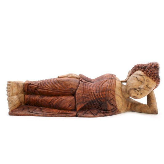 Handgeschnitzte Buddha Statue 50cm Schlafend