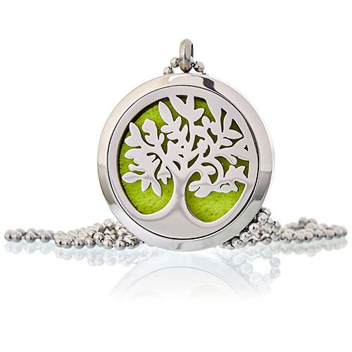 Aromatherapie Schmuck Halskette Baum Des Lebens 30mm