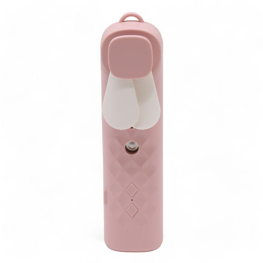 Rosa Nano Nebel Gesicht Ventilator und Sprühgerät USB Aufladbar