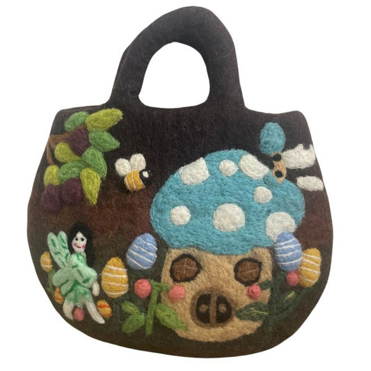 Fee Garten Filz Tasche 35x27cm