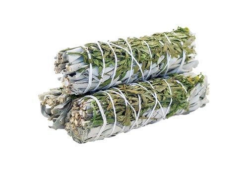 Weißer Salbei und Ruda Smudge Stick 10 cm