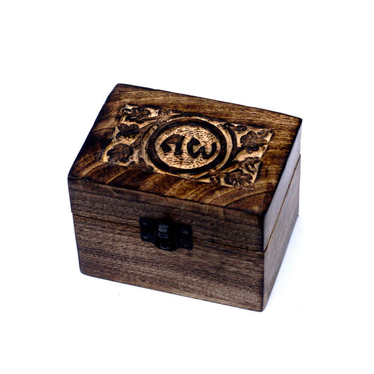 Mango Aromatherapie Box für 6 Flaschen 10ml mit Handgravur
