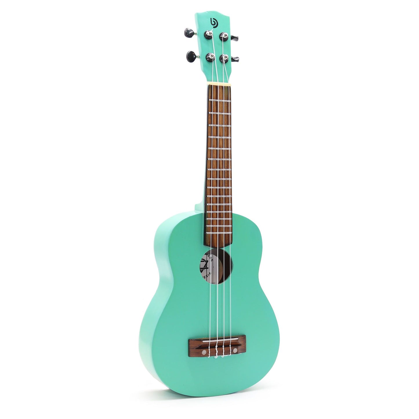 Handgefertigte Ukulele mit Türkis Finish - 4 Saiten