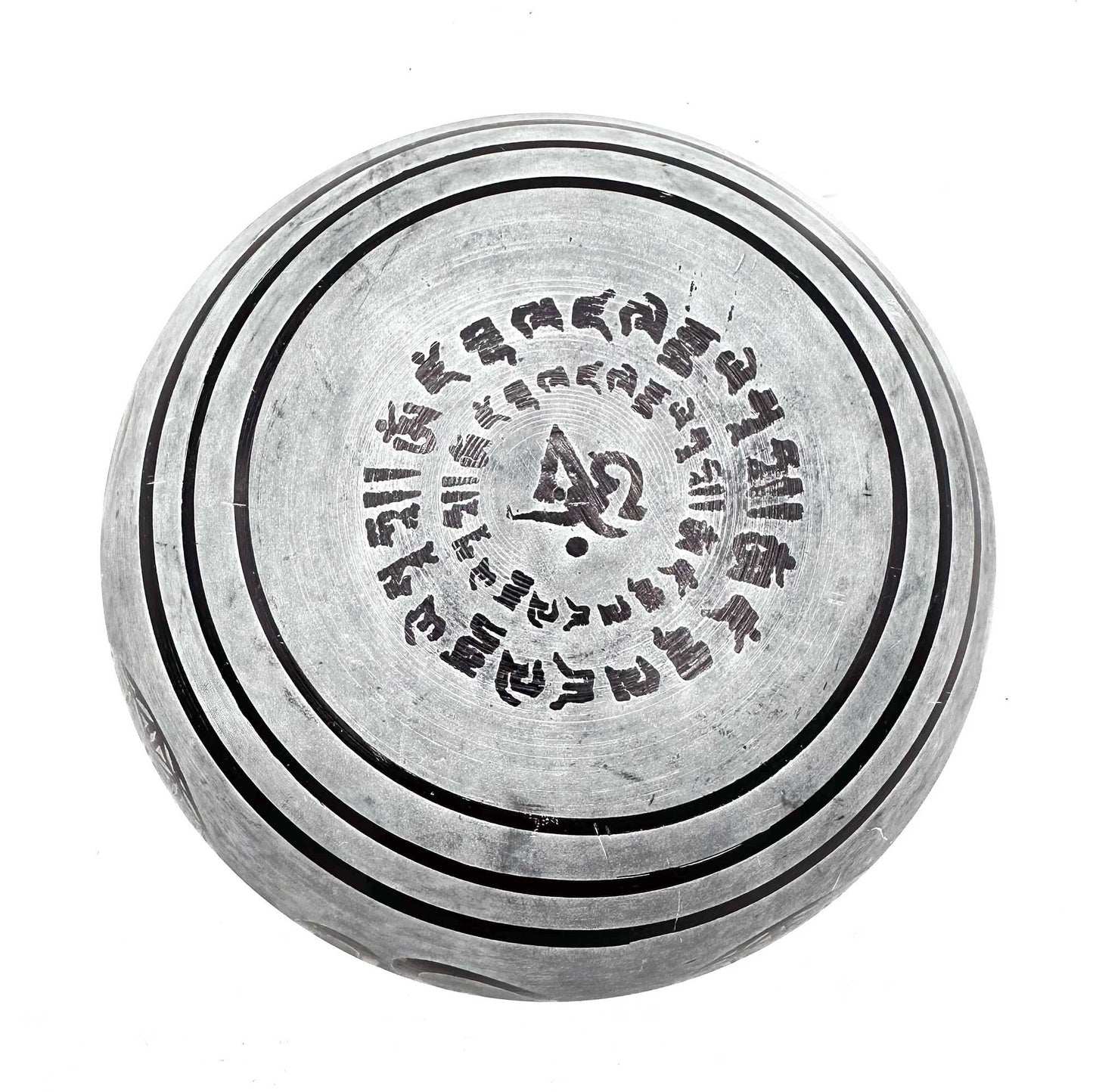 Erde Pulver Klangschale Om Fünf Buddha 16cm