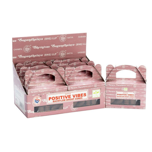 Box Mit Satya Positive Vibes Rückfluss Dhoop Kegel