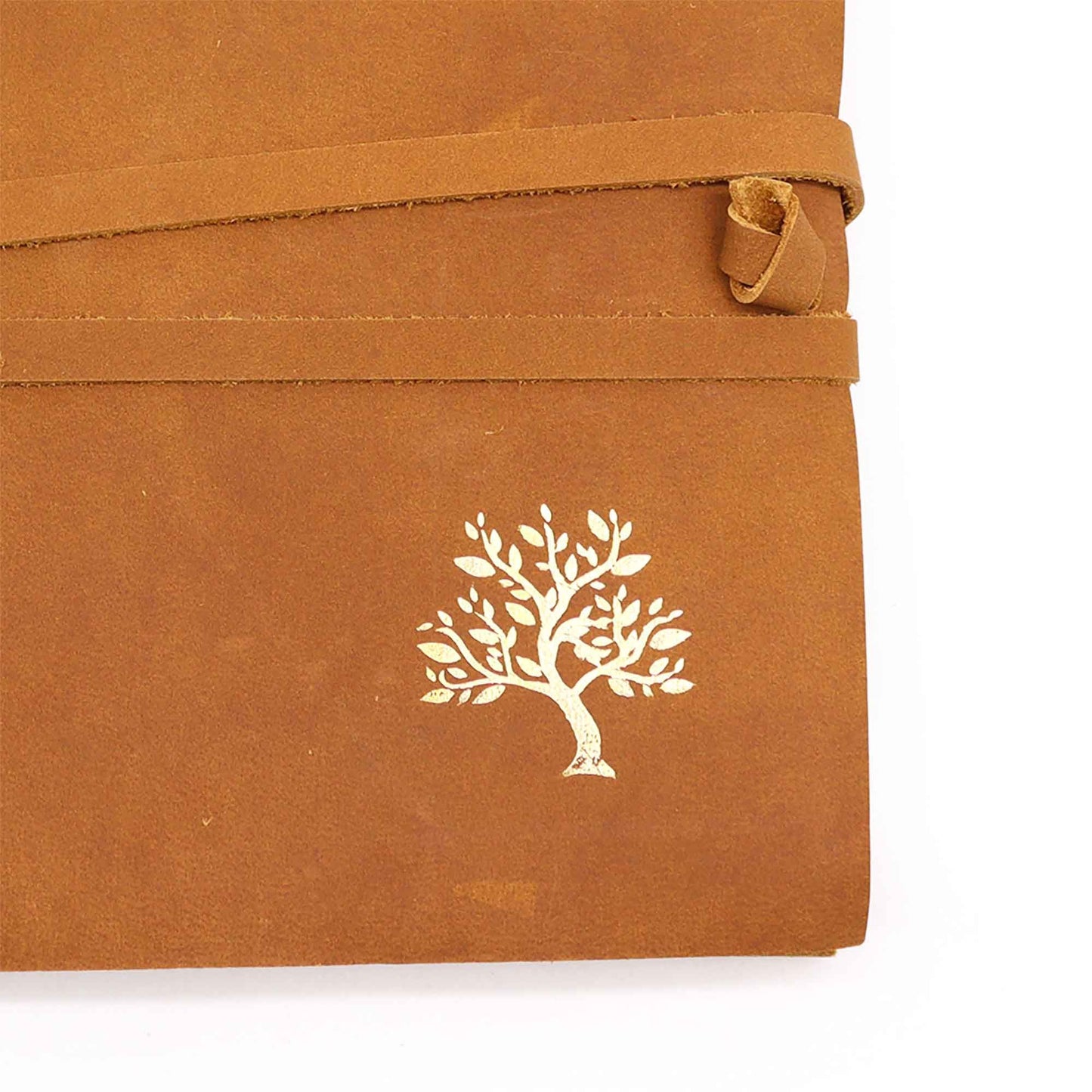 Leder Skizzenbuch Goldener Baum 144 Seiten 18x23cm