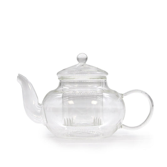 Glas Teekanne Mit Teefilter Rund Perle 400ml