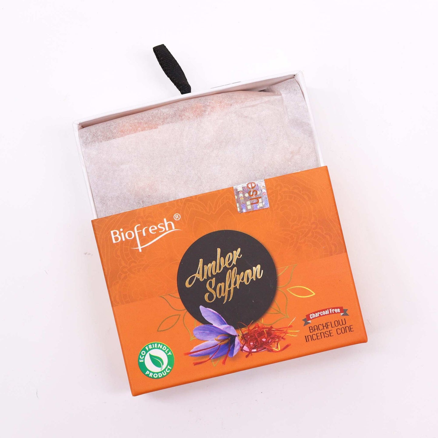 Biofresh Rückfluss Räucherkegel 40 Stück Amber Safran