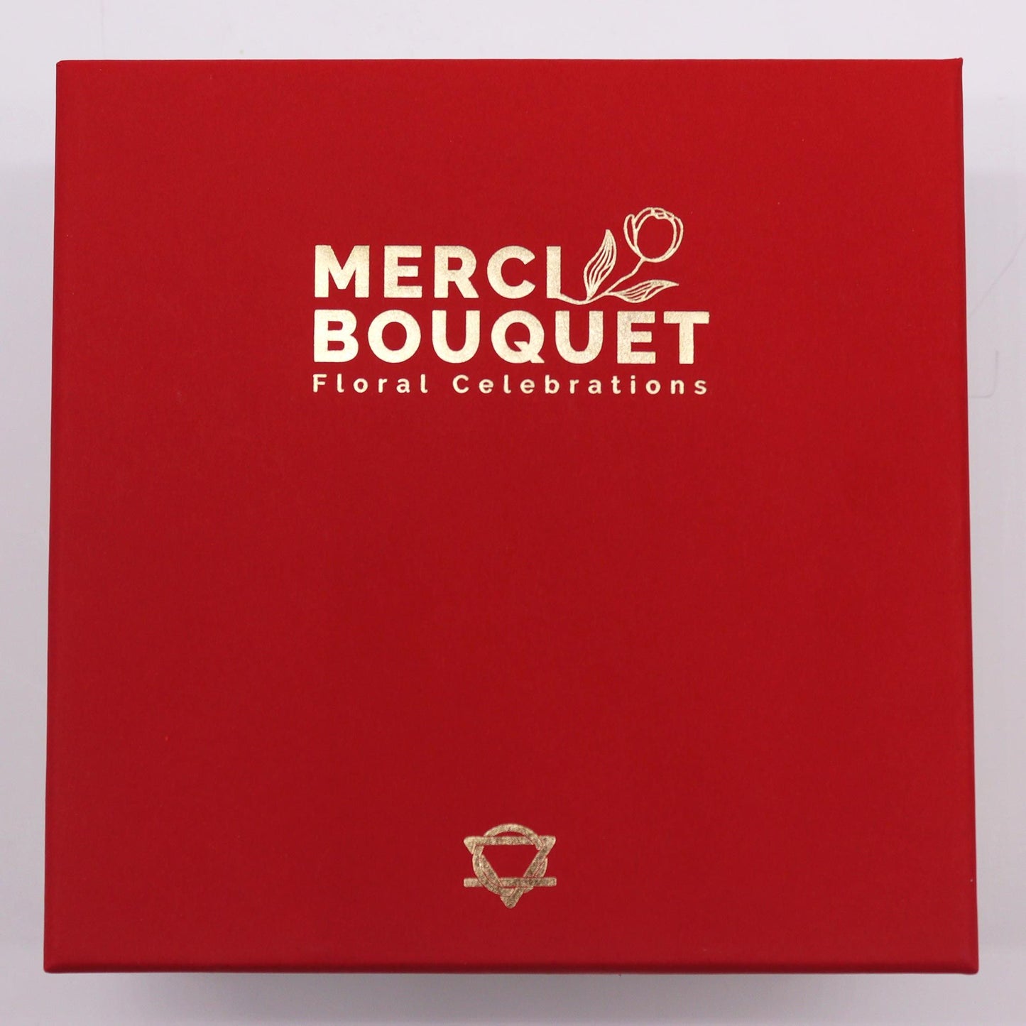 Quadratische Schachtel - Klassische Rote Rosen