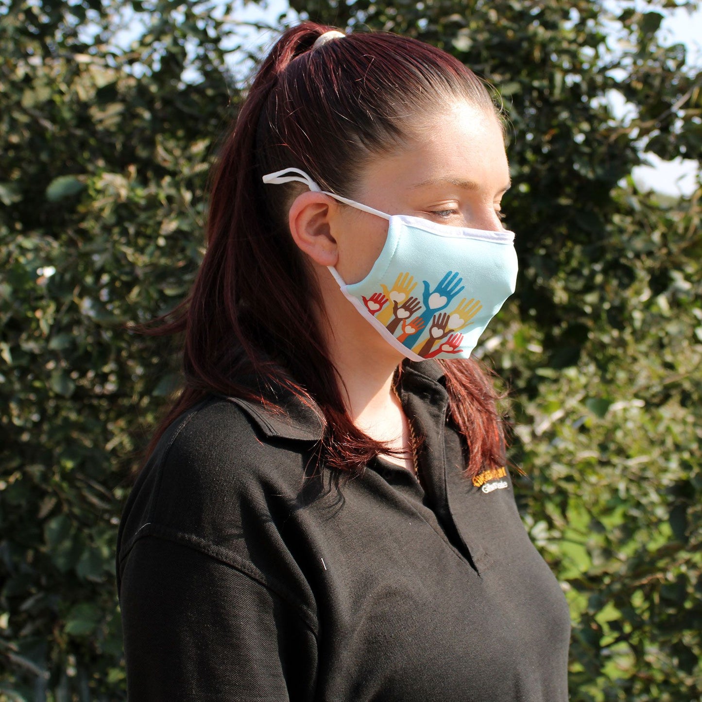 Wiederverwendbare Mode Gesichtsmaske - Liebe Hände (Erwachsene)