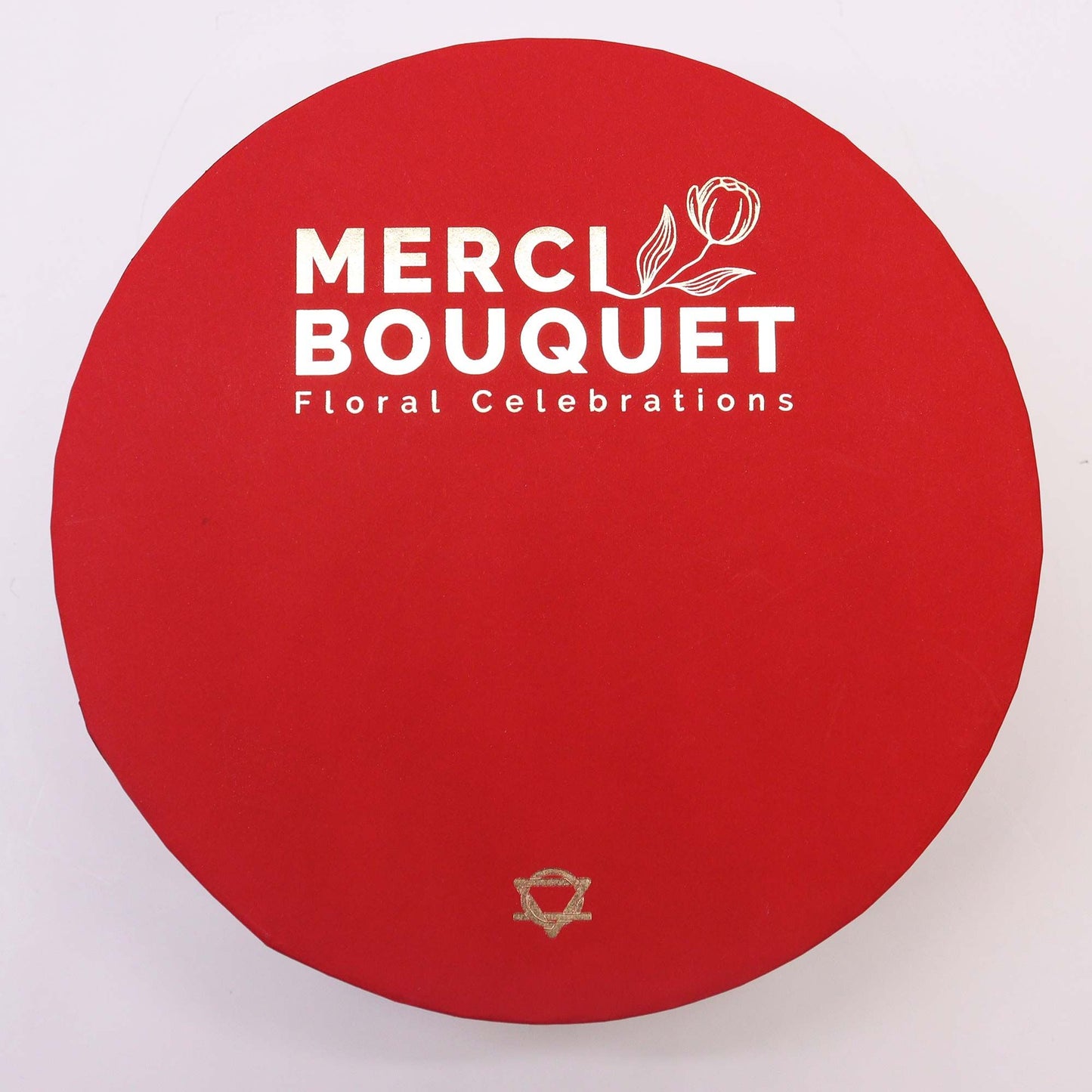 Runde Schachtel Mit Klassischen Roten Rosen