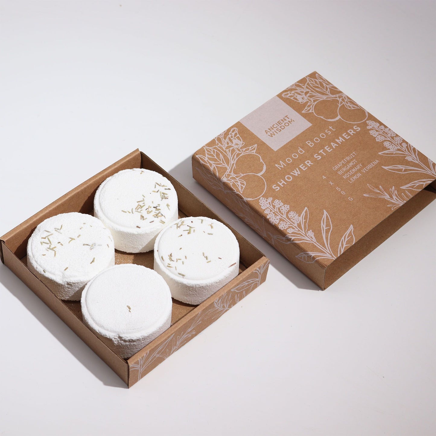 Zen Duschtabletten Therapie Wellness Quartet Stimmung Boost Weiß