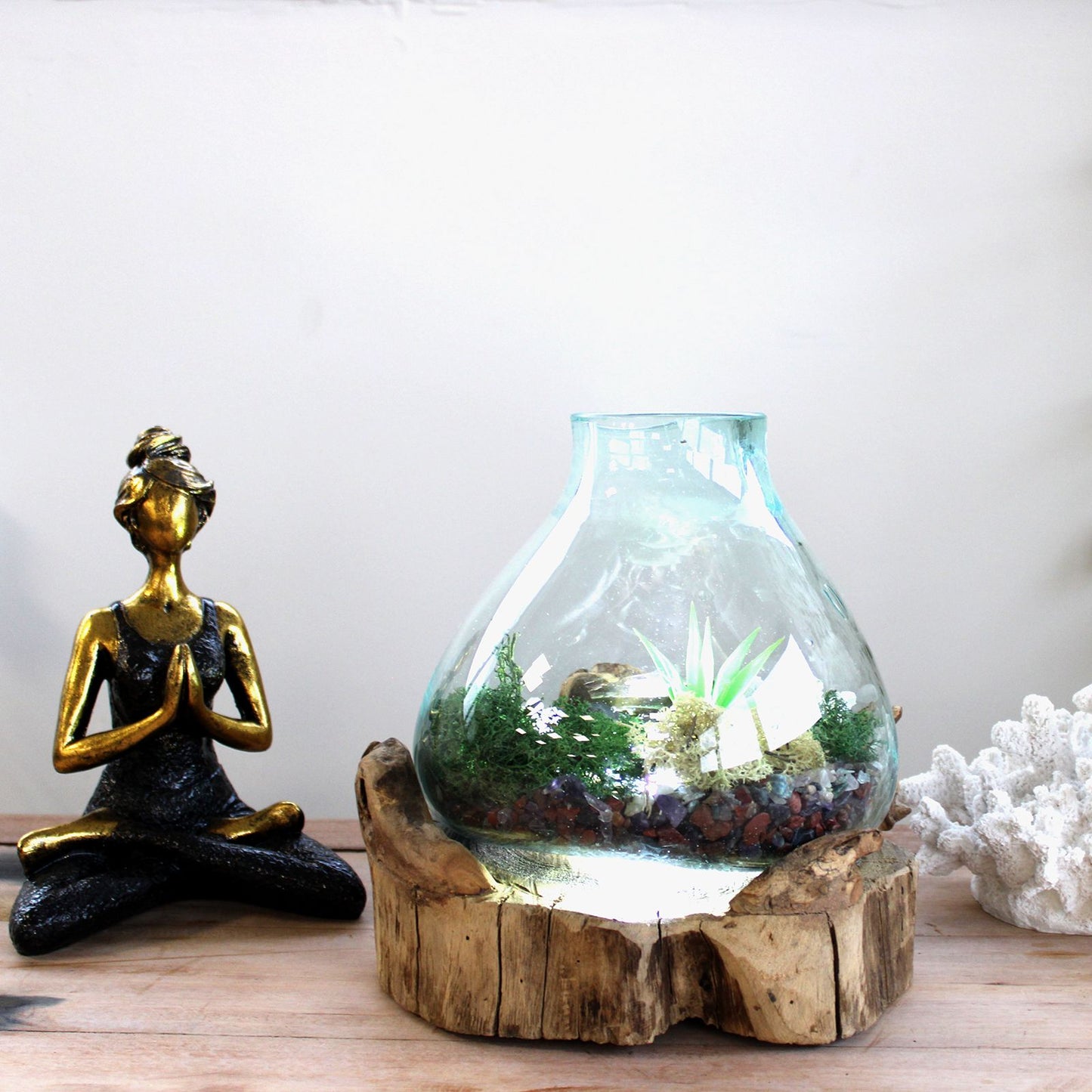 Molten Glass Großer Fisch Tank 32cm