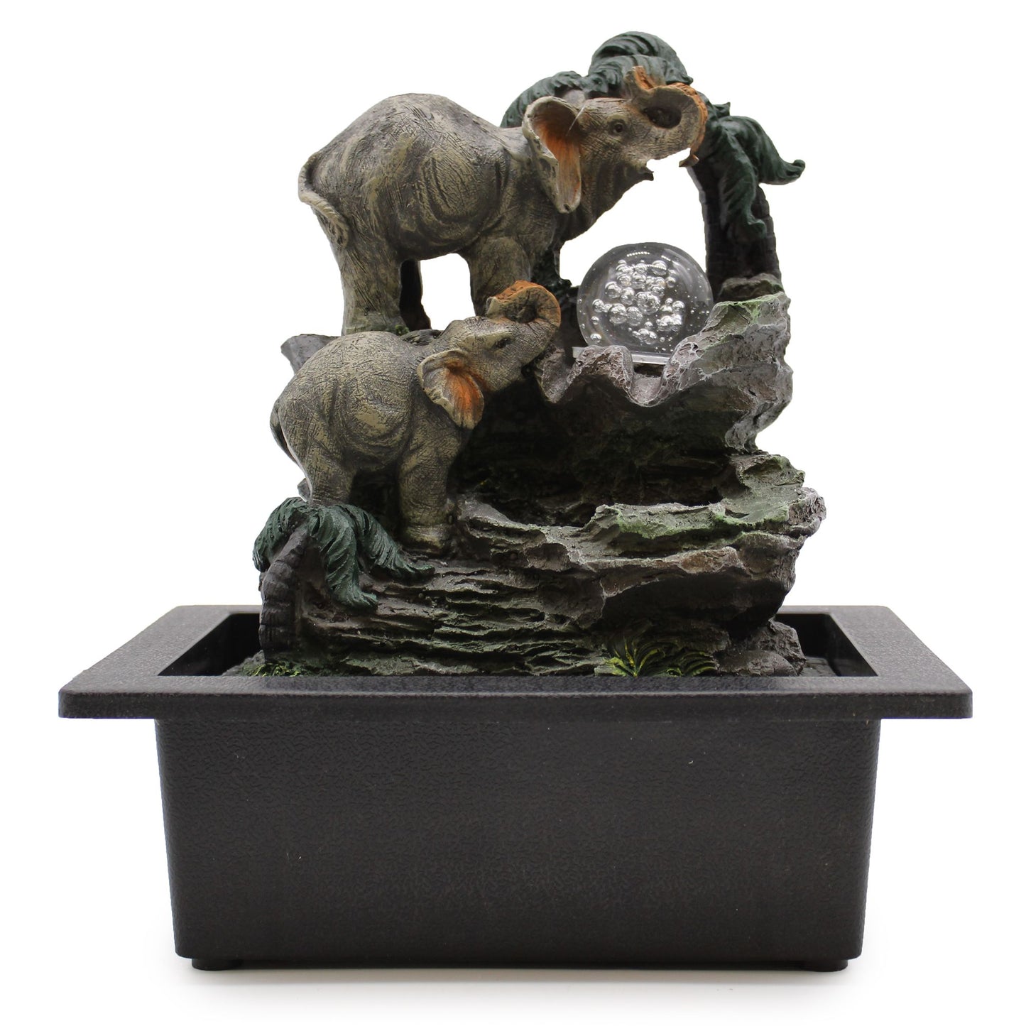 Tischwasserfall Elefantenfamilie 30cm